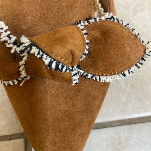 Sam Edelman Tan Suede Flats with Decorative Buckle - Picture 5 of 5